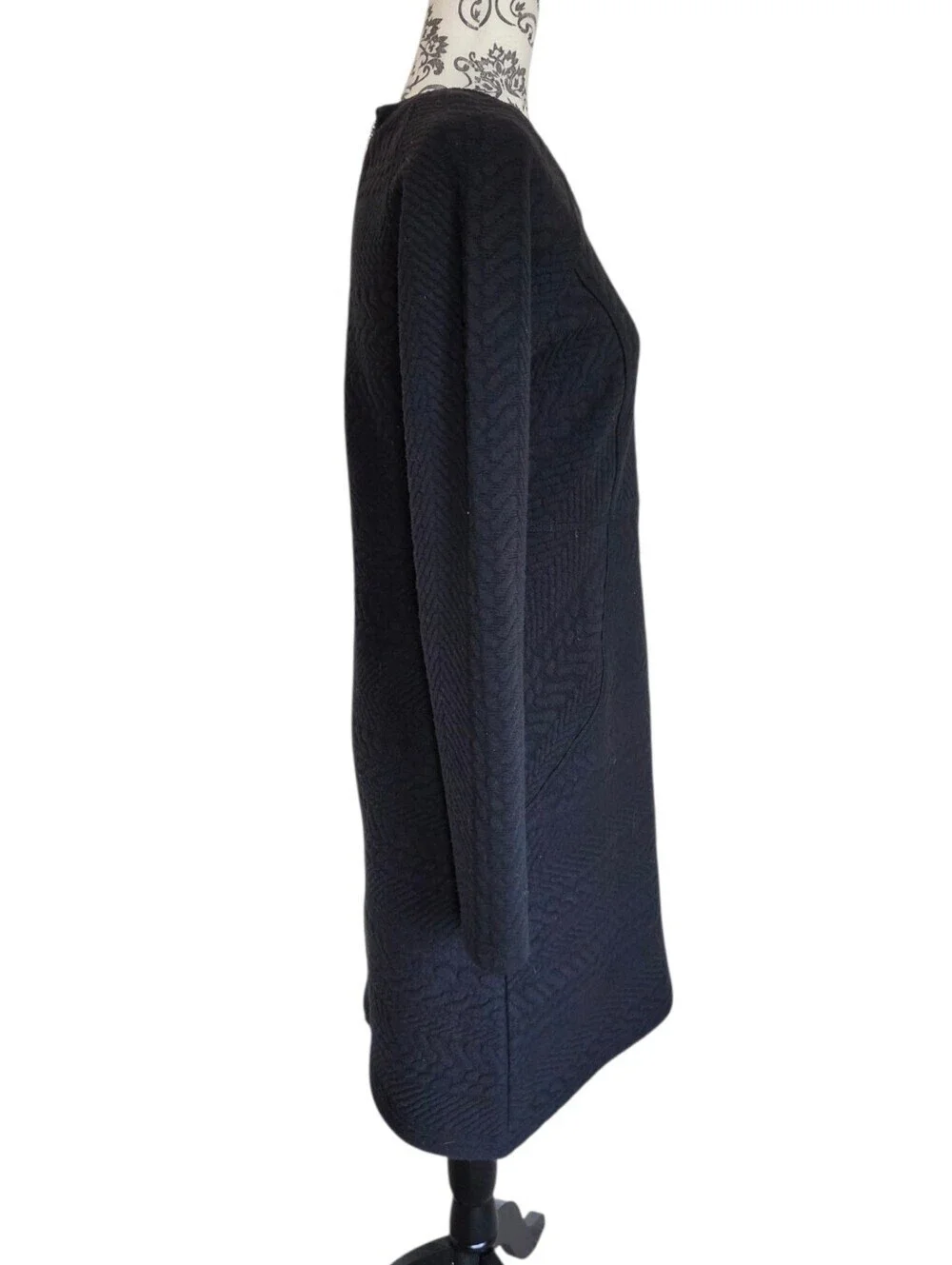 prAna Macee Jacquard Knit Dress Women Small Black Minimalist - Picture 5 of 12